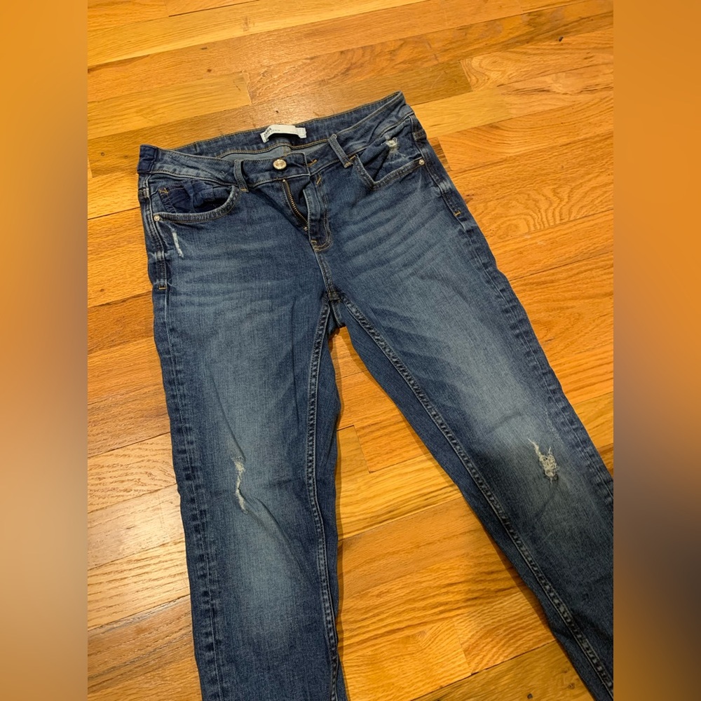 Zara cropped leg skinny jeans